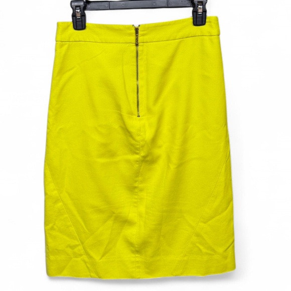 Kate Spade New York "Skirt the Rules" Neon Yellow A-Line Pencil Skirt - Size 6 - Picture 6 of 7